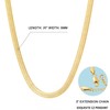 Fiusem Gold Plated Herringbone Necklace for Women, 14K Gold Plated