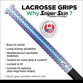 SNIPER SKIN ICT Lacrosse Grip - Waterproof Replacement Grip Wrap - Perfect Team Swag - Easy to Install, Strong Sports Grip - Alien