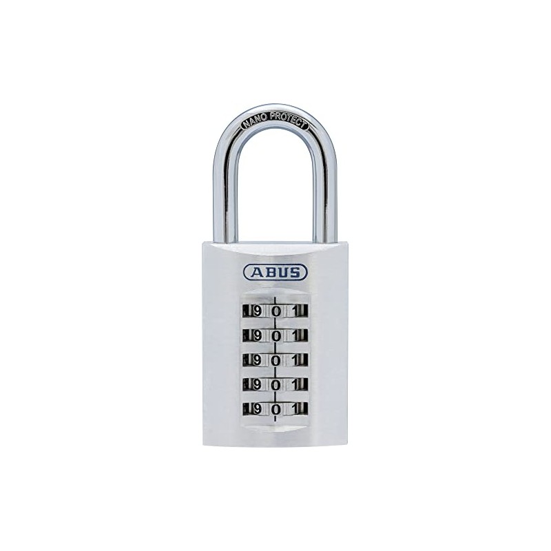 ABUS 183AL/45 Heavy Duty Combination Lock, Silver