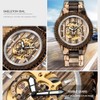 Tiong Mens Wooden Mechanical Watches Automatic No Battery Needed Luxury