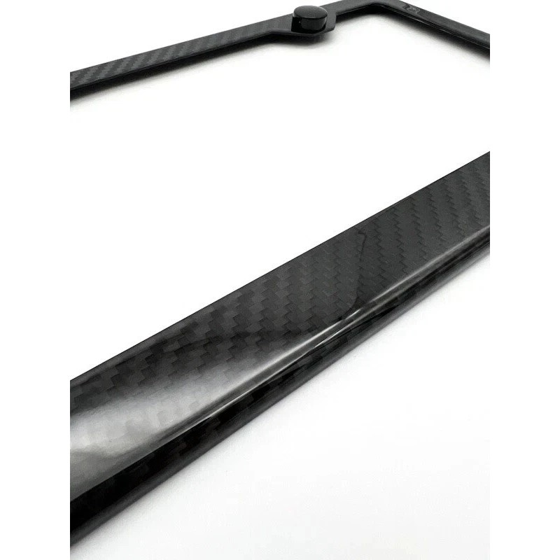 BLVD USA Made 100% Gloss Black Real Carbon Fiber License