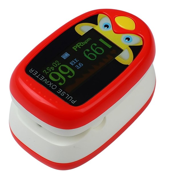 Finger Pulse Oximeter, Blood Oxygen Monitor, SPO2 Sensor with 6