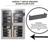 5 Pcs, 3/4 In. Universal Breaker Filler Plate, Plastic Pp