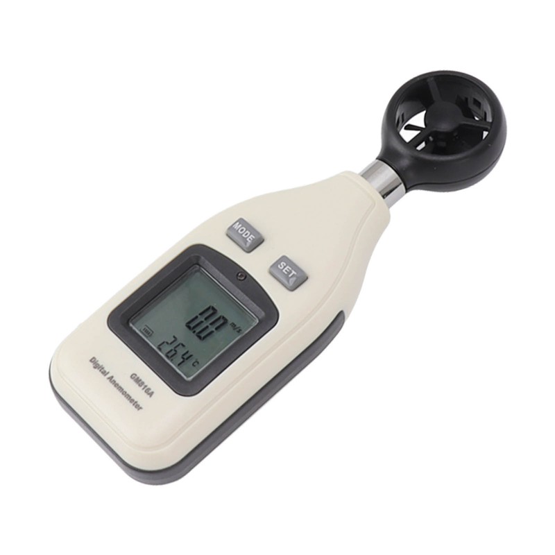 Digital Anemometer with LCD Display Wind Speed and Temperature Meter