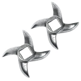 2PCS #12 Meat Grinder Blade - Meat Grinder Blades Replacement for Grinders，Stainless Steel Knife Cutter Meat Grinders Accessories