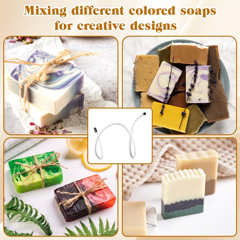 2 Pack Soap Swirl Tools, Bendable Soap Making Supplies, Cold