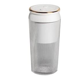Mini Juicer Cup USB Charging Multifunctional Portable Automatic Small Fruit Squeezer for Home Dormitory 300ml White