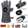 BBQ Gloves Heat Resistant Gloves Welding Gloves Fireplace Gloves Oven