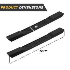 CALLIERT 6 Inches OE Style Running Boards, Matte Black Side Steps Compatible with 2007-2018 Jeep Wrangler JK 2 Door