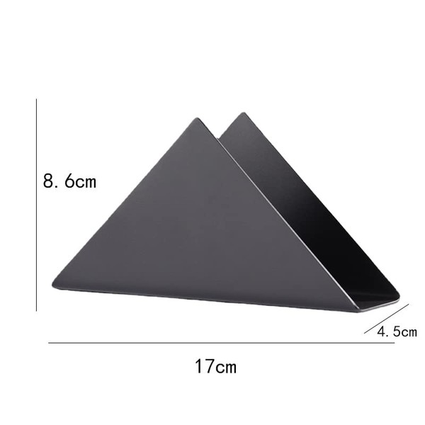 TSQZE Metal Freestanding Napkin Dispenser, Steel Triangle Napkin Holder, Table