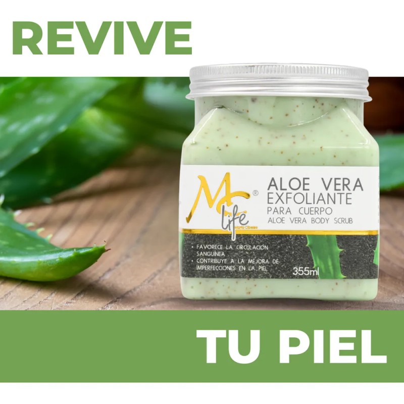 Exfoliante De Aloe Vera Para El Cuerpo 355ml. Mc Life