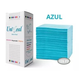 UniSeal Campo Dental Desechable Color Celeste Uniseal Pq/125 Piezas