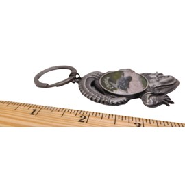 Westmon Works Gator Keychain Pewter Metal Alligator Souvenir of Florida Car Accessory