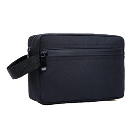 Neceser de Viaje para Mujer y Hombre, Bolsa de Baño Impermeable, Bolsa de Aseo para Artículos de Tocador, Organizador Bolsa Afeitado de Gran Capacidad, Neceser Maquillaje, Makeup Bag de Portátil,Negro