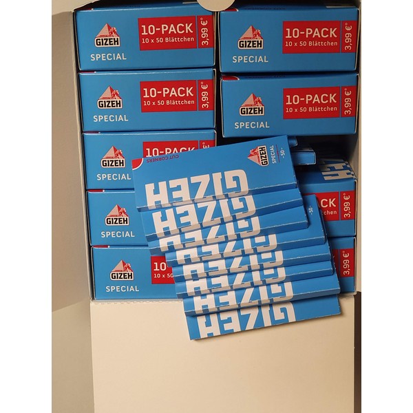 Gizeh Special Blue Short Paper 100 Booklets of 50 Sheets