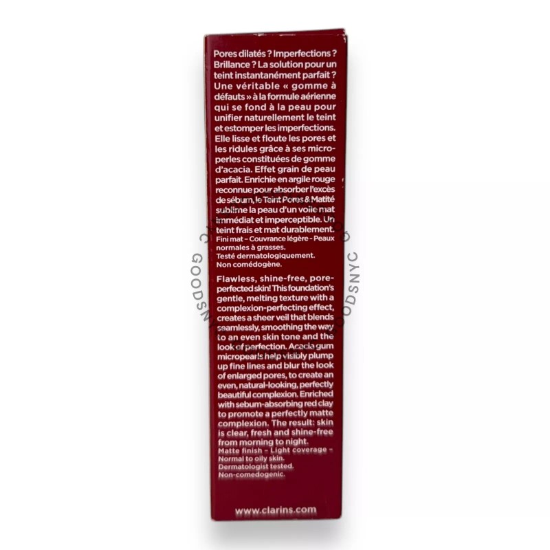 Clarins 2-PACK Clarins Pore Perfecting Mattifying Foundation, 05 Nude Cappuccino