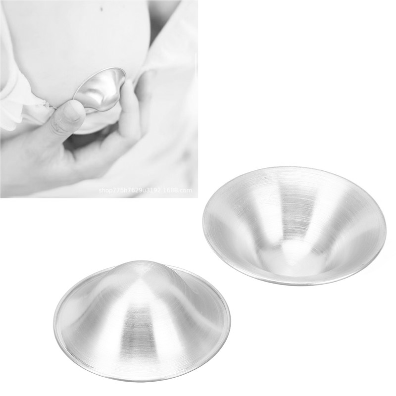 Silver Nursing Cups for Nursing Newborn Breastfeeding Essentials Skin Soothing