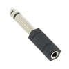 3.5mm Stereo Socket to 6.35mm 1/4 inch Mono Plug Adaptor