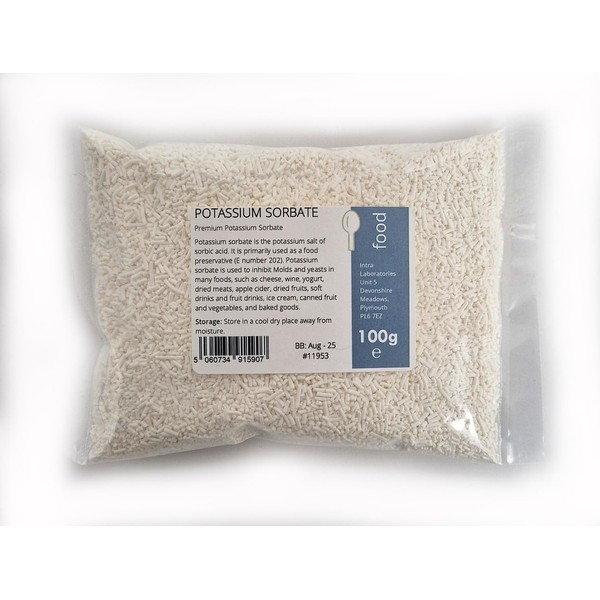 Potassium Sorbate 100g - E202 Preservative, Food Grade for Wine