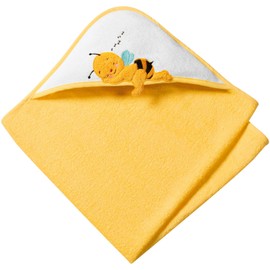 Baby Butt Terry Towelling Set of 2 Terry Towelling Yellow Size 100 x 100 cm + 15 x 21 cm