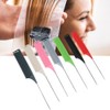 7pcs RatTail Hairdressing Styling Comb FineTooth Salon Dyeing Tinting Hair