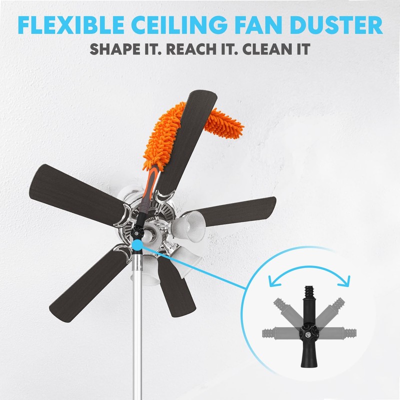 Simpli-Magic 20 Foot High Ceiling Duster Kits with 5-12ft Heavy
