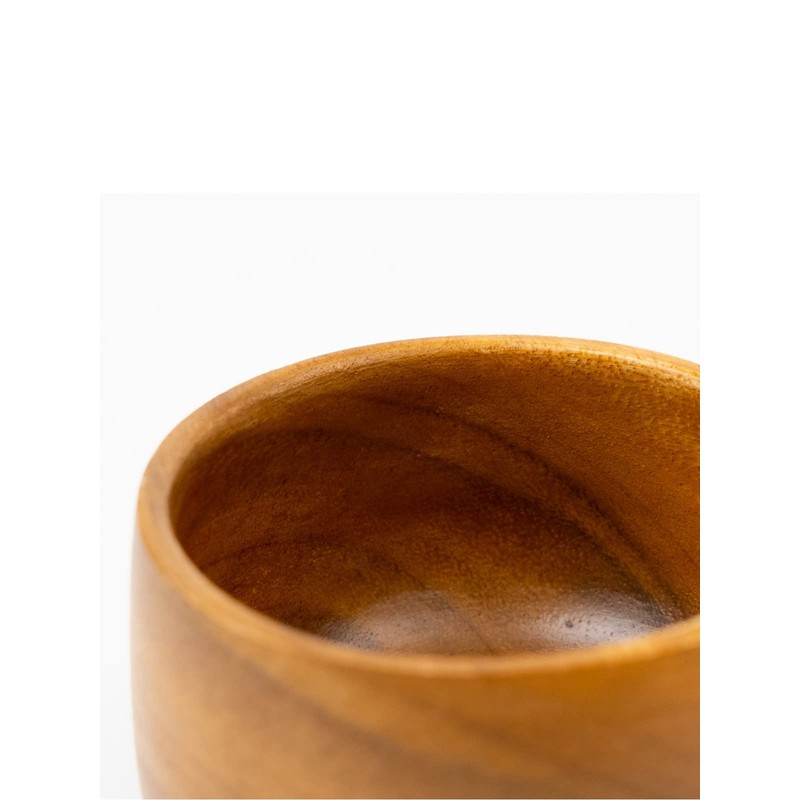 Emery Shokai Wooden Dinnerware Egg Bowl Approx. Length 3.5 x