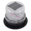 Solar Strobe Warning Safety Flashing Light Waterproof LED Emergency Warning