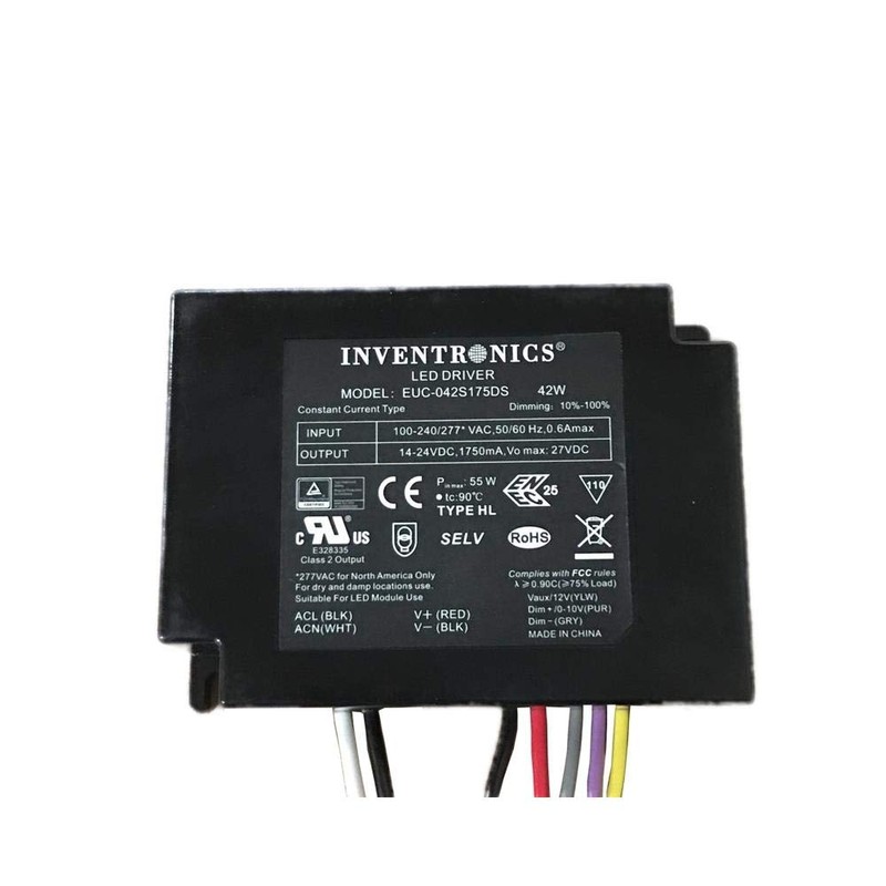 INVENTRONICS (HANGZHOU) EUC-042S175DS EUC Series 42 W 1.75A 24Vdc Out