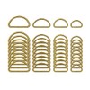 ZoloAJay 40pcs Mix 4 sizes D Rings Welded Strong Metal