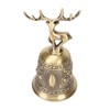 Deer Shape Hand Bell Vintage Plating Process Rustproof Polished Finish