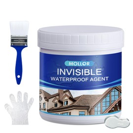 Transparent Waterproof Adhesive, 17.5oz Leak Invisible Waterproof Sealant for Roofs, Walls, Bathroom, Shower, Window Sills, Indoor & Outdoor Water Proof Paint