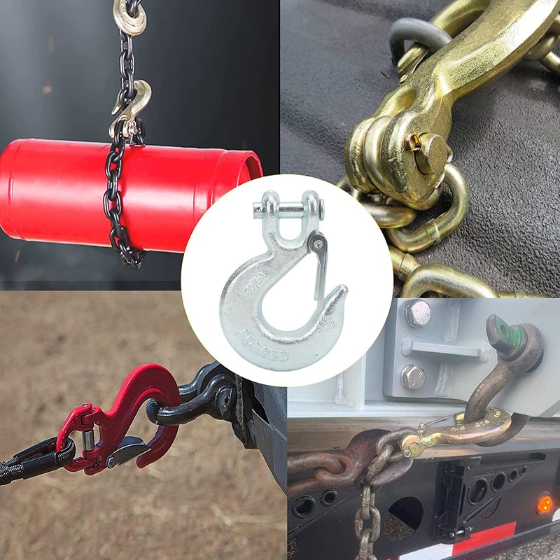 OKAT Winch Hook, 18000 lbs Load Fork Hook Heat Treatment