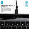 JLab Epic Wireless Keyboard, Black, 108 Keys, Bluetooth/USB, Multi-Device Toggle,