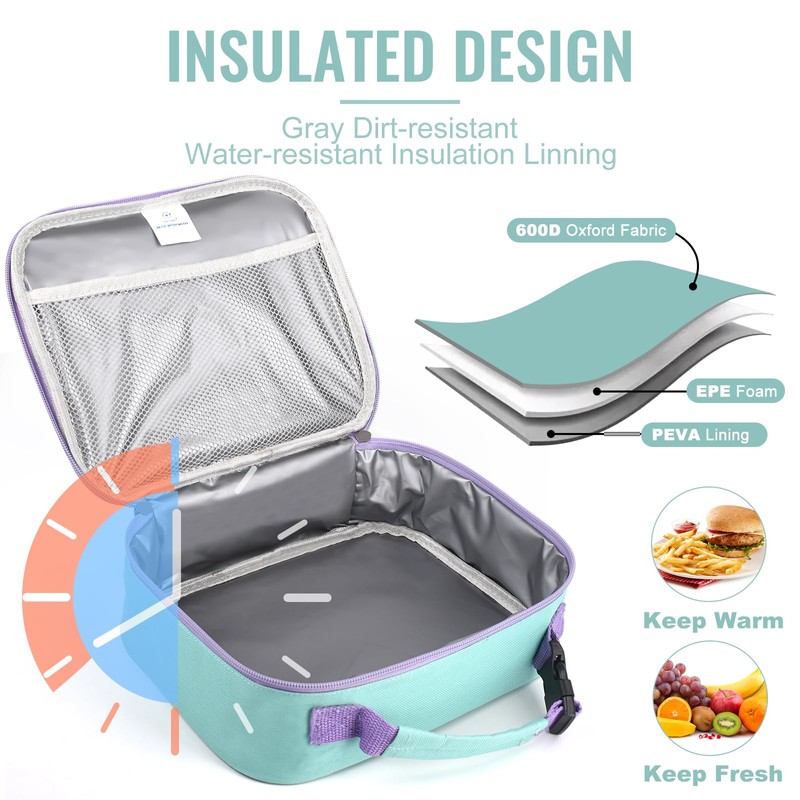 Genteen Lunch Box Kids,Insulated Lunch Bag Kids Boys Girls,Soft Bag