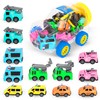Playkidiz Mini Vehicle Toy Set with Storage Container, 12 Emergency and Service Cars, Police, Fire Truck, Ambulance, Taxi