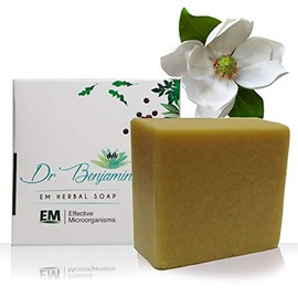 Dr. Benjamin Handmade Natural EM / Effective Microorganism Technology and Herb Bath Bar Soap (Gardenia Fruit, 1 pack)