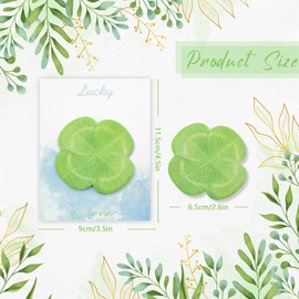 8 Packungen Haftnotizen mit Blättern, selbstklebende Kawaii-Notizen aus Blattpapier, selbstklebende Notizblöcke, 30 Blatt/Packung x 8 Packungen, Büro-Schule-Lernbedarf für Schüler, Lehrer, Kinder