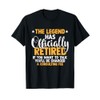 The Legend Has Officially Retired Funny Retirement T-Shirt