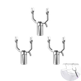 UtySty - Paquete de 3 soportes de repuesto para postes de clóset, barra superior, para barra de alcance, para tubo de 19 mm