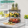 OKZEST 3-Tier Fruit Basket for Kitchen Counter, Wall Hanging Fruit