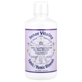 Inner Vitality Fulvic & Humic Minerals – Natural Liquid Mineral Supplement for Energy & Wellness (32 oz / 946 ml)