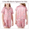 WUDEUI Kids Silk Pyjamas Girls Boys, Satin Shorts Sleeve Pjs