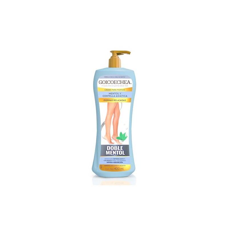 GOICOCHEA - Crema para piernas con doble mentol. Sensación refrescante