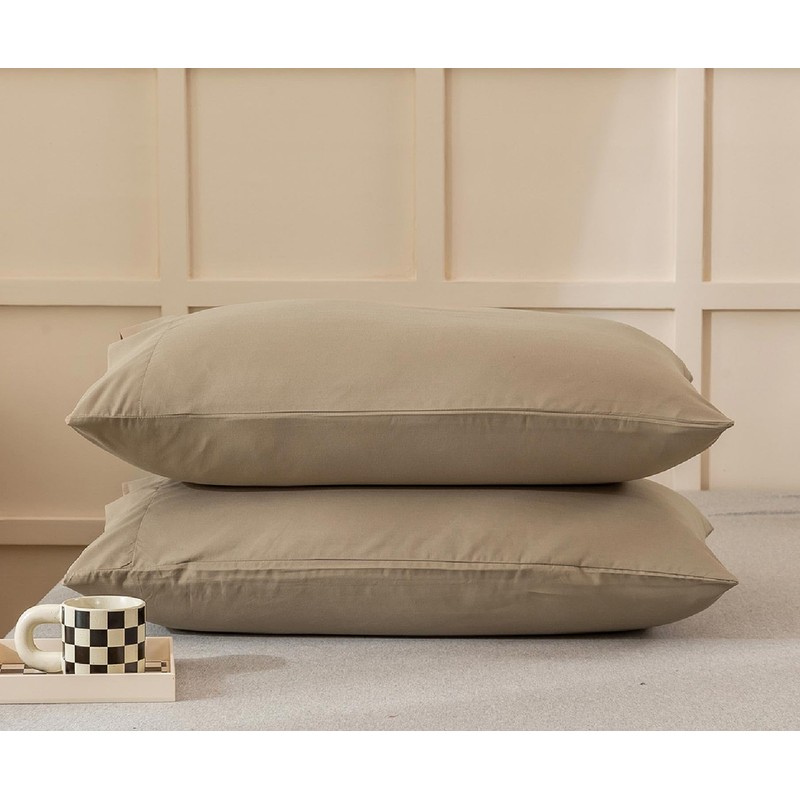 Microfiber Bed Pillowcases 2 Pack King Size, Super Soft Bed