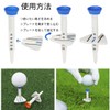 MZsplus Golf Tees, Set of 12, Adjustable, 5 Levels, Adjustable