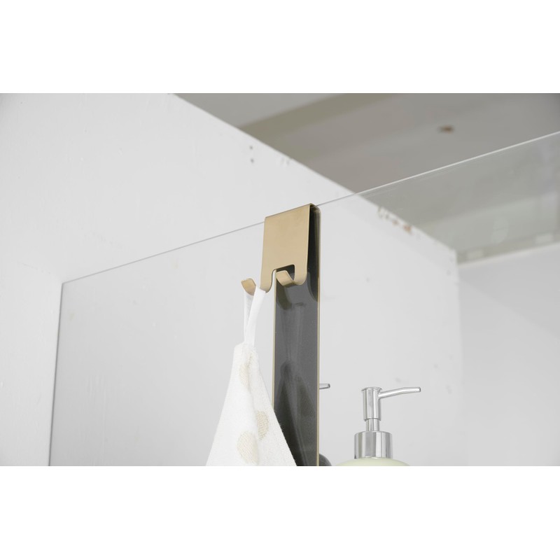 Hiendure Gold Shower Caddy Over Shower Door - 2 Tier
