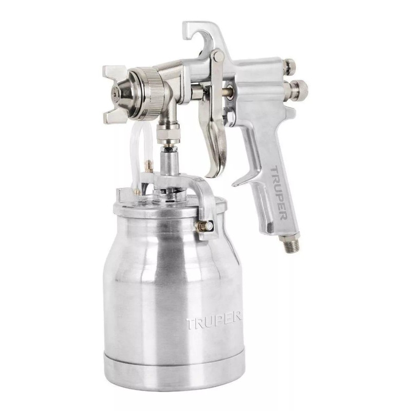 Truper Pistola De Succión Hvhp, Vaso Aluminio 1.8mm, Truper 14087