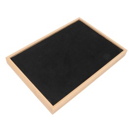 Ear Stud Tray Flannel Wood 216 Holes Lightweight Elegant Luxury Jewelry Storage Case Black