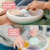 Compartments Reusable Portable Spinning Snack Container with 5 Compartment Dispenser